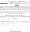 JOURNAL OF VECTOR BORNE DISEASES雜志封面
